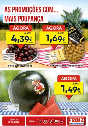 Catálogo Froiz em Vila Nova de Gaia | Froiz Promoção da semana | 2025-07-14T00:00:00.000Z - 2025-07-20T00:00:00.000Z