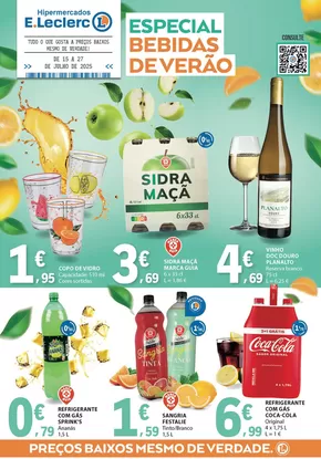 Catálogo E.Leclerc em Fundão | Folheto Especial Bebidas de Verão | 2025-07-15T00:00:00.000Z - 2025-07-27T00:00:00.000Z
