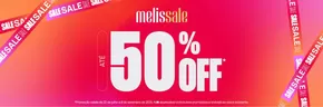 Catálogo Melissa | Até 50% Off | 2025-07-22T00:00:00.000Z - 2025-09-08T00:00:00.000Z