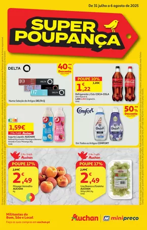 Catálogo Auchan Supermercado em Guimarães | Super Poupança | 2025-07-31T00:00:00.000Z - 2025-08-06T00:00:00.000Z