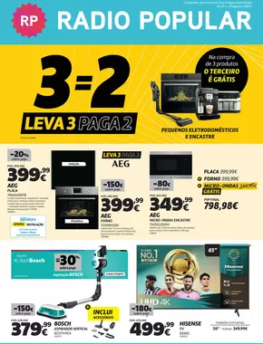 Catálogo Radio Popular em Parchal | Leva 3 Paga 2  | 2025-08-05T00:00:00.000Z - 2025-08-18T00:00:00.000Z