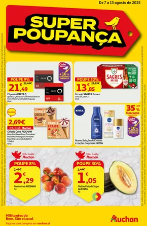 Catálogo Auchan Supermercado em Parchal | Super Poupança | 2025-08-07T00:00:00.000Z - 2025-08-13T00:00:00.000Z