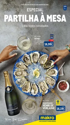 Catálogo Makro em Faro | Especial Partilha à Mesa | 2025-08-06T00:00:00.000Z - 2025-08-31T00:00:00.000Z