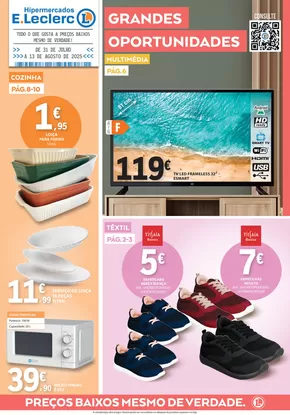 Catálogo E.Leclerc em Santa Maria da Feira | Ofertas para caçadores de pechinchas | 2025-08-07T00:00:00.000Z - 2025-08-13T00:00:00.000Z