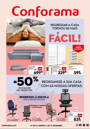 Catálogo Conforama em Aveiro | Até -50%  | 2025-08-28T00:00:00.000Z - 2025-09-24T00:00:00.000Z