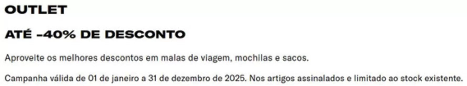 Catálogo Samsonite | Até 40% Desconto  | 2025-10-20T00:00:00.000Z - 2025-12-31T00:00:00.000Z