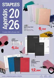 Catálogo Staples | Agendas 2026 | 2025-10-28T00:00:00.000Z - 2026-01-29T00:00:00.000Z