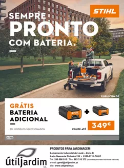 Catálogo STIHL | Sempre pronto com bateria - Utiljardim | 2025-11-01T00:00:00.000Z - 2025-12-31T00:00:00.000Z