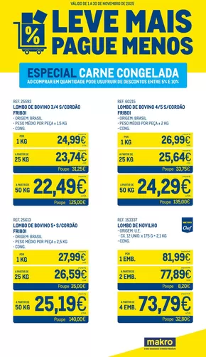 Catálogo Makro | Leve Mais Pague Menos - Carne Congelada | 2025-11-03T00:00:00.000Z - 2025-11-30T00:00:00.000Z