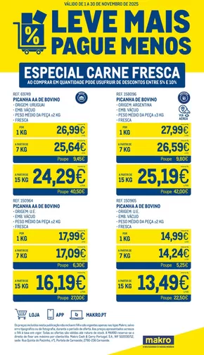 Catálogo Makro | Leve Mais Pague Menos - Carne Fresca | 2025-11-03T00:00:00.000Z - 2025-11-30T00:00:00.000Z