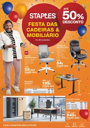 Catálogo Staples em Vila do Conde | Festa das Cadeiras & Mobiliário | 2025-11-06T00:00:00.000Z - 2025-11-20T00:00:00.000Z