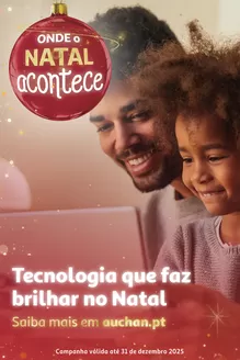 Catálogo Auchan em Aveiro | Tecnologia que faz brilhar no Natal | 2025-11-04T00:00:00.000Z - 2025-12-31T00:00:00.000Z