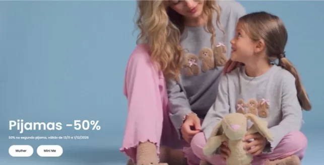 Catálogo Tezenis em Vila Nova de Gaia | Pijamas -50% | 2025-11-13T00:00:00.000Z - 2025-12-01T00:00:00.000Z