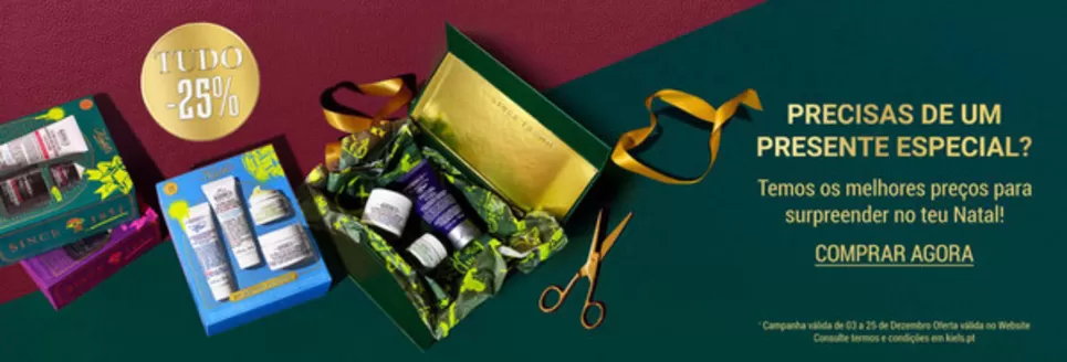 Catálogo Kiehl's | Tudo -25% | 2025-12-04T00:00:00.000Z - 2025-12-25T00:00:00.000Z