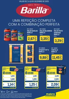 Catálogo Makro em Almada | Monofolha Barilla | 2025-12-09T00:00:00.000Z - 2025-12-18T00:00:00.000Z