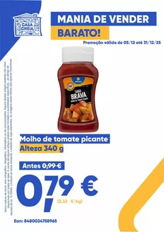 Catálogo Casa Cheia | Molho de tomate picante | 2025-12-05T00:00:00.000Z - 2025-12-31T00:00:00.000Z