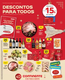 Catálogo Continente em Valongo | Semanal: Descontos para todos | 2025-12-08T00:00:00.000Z - 2025-12-15T00:00:00.000Z