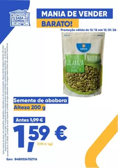 Catálogo Casa Cheia em Porto | Semente de abobora | 2025-12-12T00:00:00.000Z - 2026-01-26T00:00:00.000Z