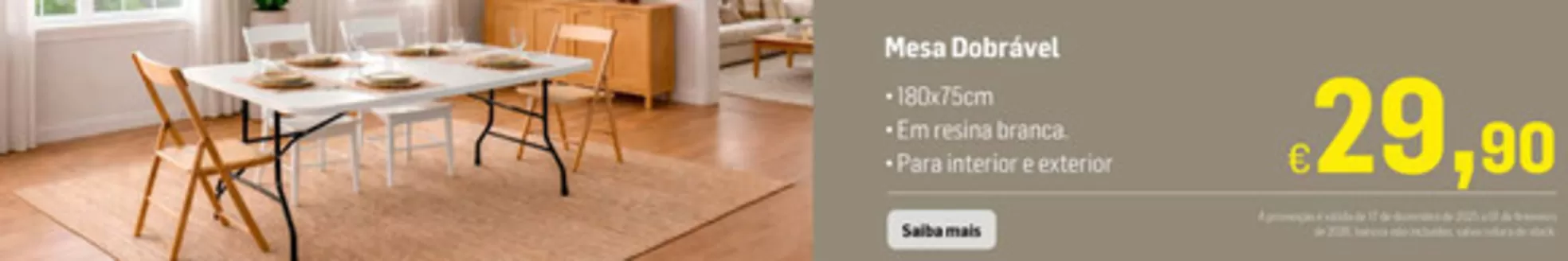 Catálogo Maxmat | Mesa Dobrável | 2026-01-06T00:00:00.000Z - 2026-02-01T00:00:00.000Z