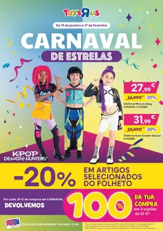 Catálogo Toys R Us em Batalha | Carnaval de estrelas | 2026-01-19T00:00:00.000Z - 2026-02-17T00:00:00.000Z