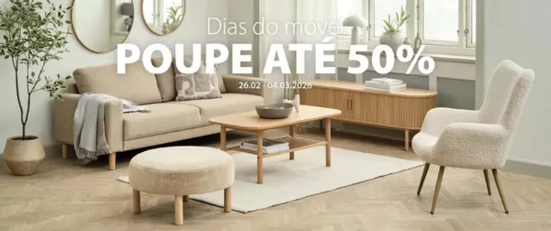 Catálogo JYSK | Poupe ate 50% | 2026-02-26T00:00:00.000Z - 2026-03-04T00:00:00.000Z