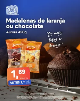 Catálogo Casa Cheia em Castro Marim | Madalenas de laranja ou chocolate | 2026-03-05T00:00:00.000Z - 2026-03-16T00:00:00.000Z