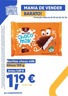 Catálogo Casa Cheia em Carregueira | Barritas choco milk | 2026-03-19T00:00:00.000Z - 2026-04-06T00:00:00.000Z