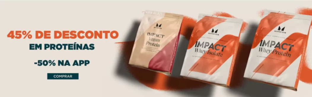 Catálogo MyProtein em Setúbal | 45% De Desconto | 2026-03-24T00:00:00.000Z - 2026-04-07T00:00:00.000Z