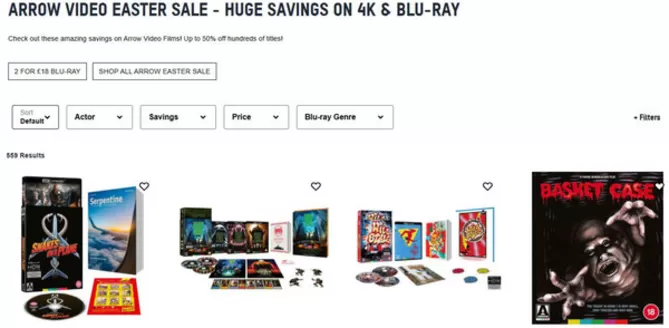 Catálogo Zavvi em Setúbal | Arrow video easter sale | 2026-03-31T00:00:00.000Z - 2026-04-14T00:00:00.000Z