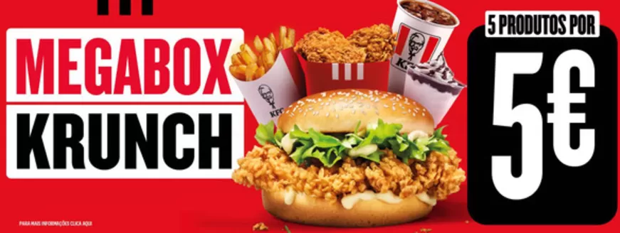 Catálogo KFC em Setúbal | Promoções | 2026-04-01T00:00:00.000Z - 2026-04-15T00:00:00.000Z