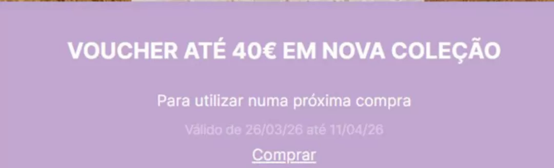 Catálogo Salsa em Queluz | Voucher até 40€ em nova coleção | 2026-04-08T00:00:00.000Z - 2026-04-11T00:00:00.000Z