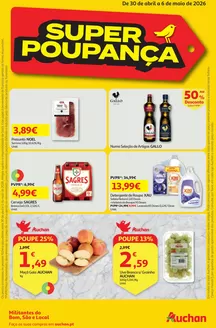 Catálogo Auchan Supermercado em Alcobaça | Super Poupança | 2026-04-30T00:00:00.000Z - 2026-05-06T00:00:00.000Z