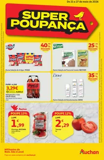 Catálogo Auchan em Comporta | Super Poupança | 2026-05-21T00:00:00.000Z - 2026-05-27T00:00:00.000Z