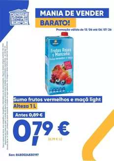 Catálogo Casa Cheia | Sumo frutos vermelhos e maçã light | 2026-06-15T00:00:00.000Z - 2026-07-06T00:00:00.000Z