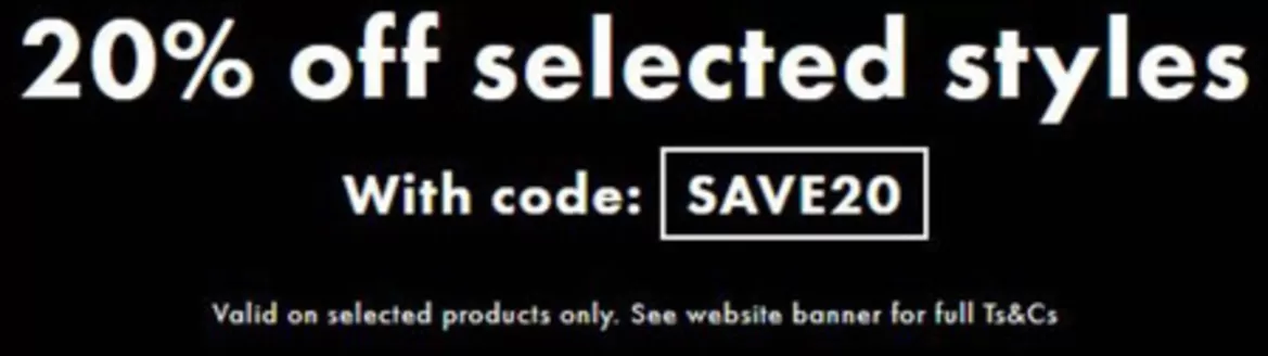 Catálogo Asos | 20% off selected styles | 2026-06-15T00:00:00.000Z - 2026-06-29T00:00:00.000Z