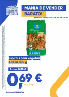 Catálogo Casa Cheia | Espirais com vegetais | 2026-06-22T00:00:00.000Z - 2026-07-06T00:00:00.000Z