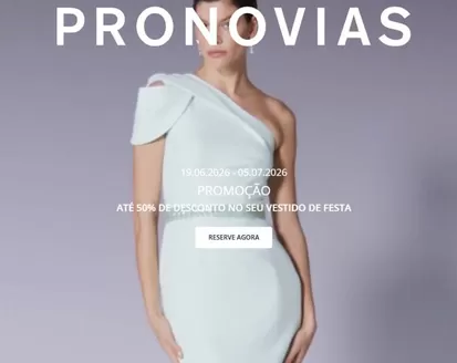 Catálogo Pronovias | Até 50% de desconto | 2026-06-22T00:00:00.000Z - 2026-07-05T00:00:00.000Z