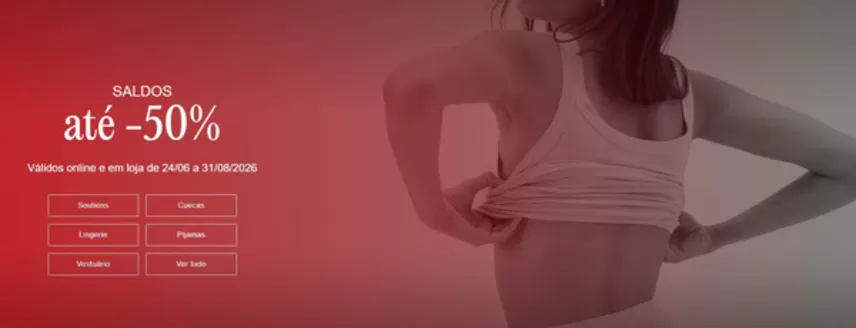 Catálogo Intimissimi | Saldos até -50% | 2026-06-25T00:00:00.000Z - 2026-08-31T00:00:00.000Z