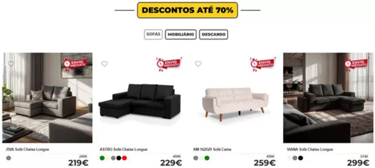 Catálogo Feira dos Sofás em Rio Mau (Vila do Conde) | Descontos até 70% | 2026-07-02T00:00:00.000Z - 2026-07-16T00:00:00.000Z
