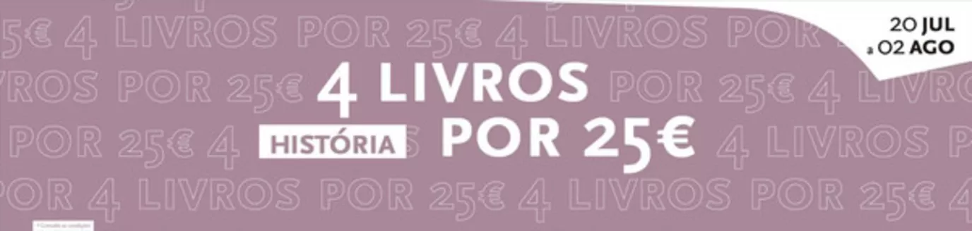 Folheto Almedina em Vila Cova (Vila Real) | 4 livros por 25€ | 2026-07-20T00:00:00.000Z - 2026-08-02T00:00:00.000Z