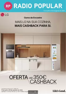 Folheto Radio Popular em Gondomar | Oferta até 350€ cashback | 2026-07-20T00:00:00.000Z - 2026-08-02T00:00:00.000Z