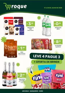 Folheto Roque Supermercados em Vila Cova (Vila Real) | Leve 4 pague 3 | 2026-07-21T00:00:00.000Z - 2026-07-30T00:00:00.000Z