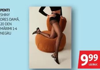 Penti - Shiny Dres Dama 20 Den Marimi 1-4 Negru