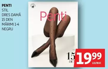 Penti - Stil Dres Dama 15 Den Marimi 1-4 Negru