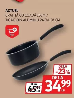 Actuel - Cratita Cu Coada 18cm / Tigaie Din Aluminu 
