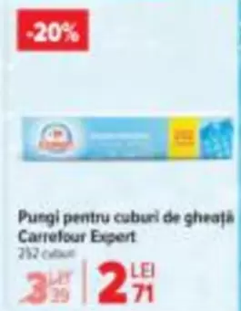 Pungi pentru cuburi de gheață