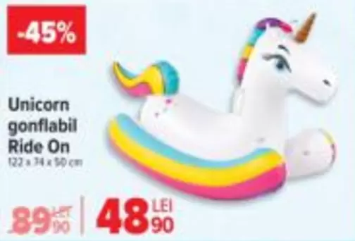 Unicorn gonflabil Ride On