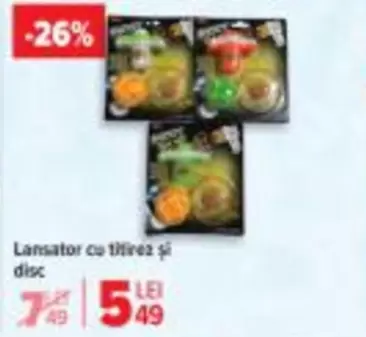 Lansator cu titirez și disc