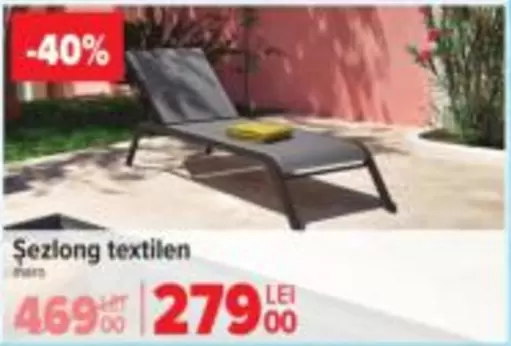 Șezlong textilen