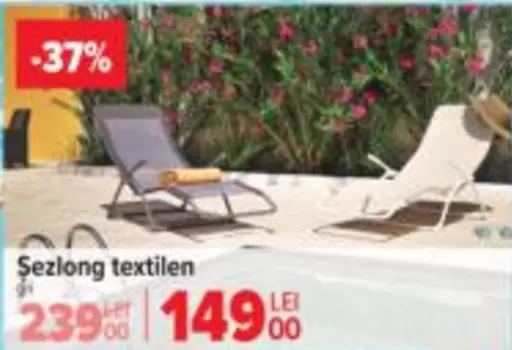 Șezlong textilen
